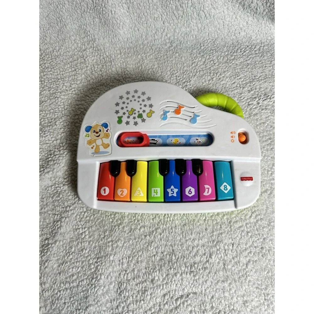 Fisher Price Laugh & Learn Silly Sounds Light Up Piano WORKS Alphabet Colors